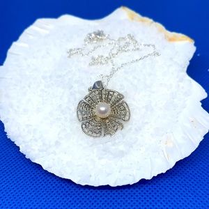 New lattice necklace vantel pearl